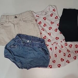 5/$30 OLD NAVY GAP Denim Shorts, Courdory Skirt, GEORGE canada dress + leggings